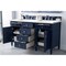 James Martin Vanities Brittany 60in Double Vanity, Victory Blue w/ 3 CM White Zeus Quartz Top 650-V60D-VBL-3WZ - alternate 4